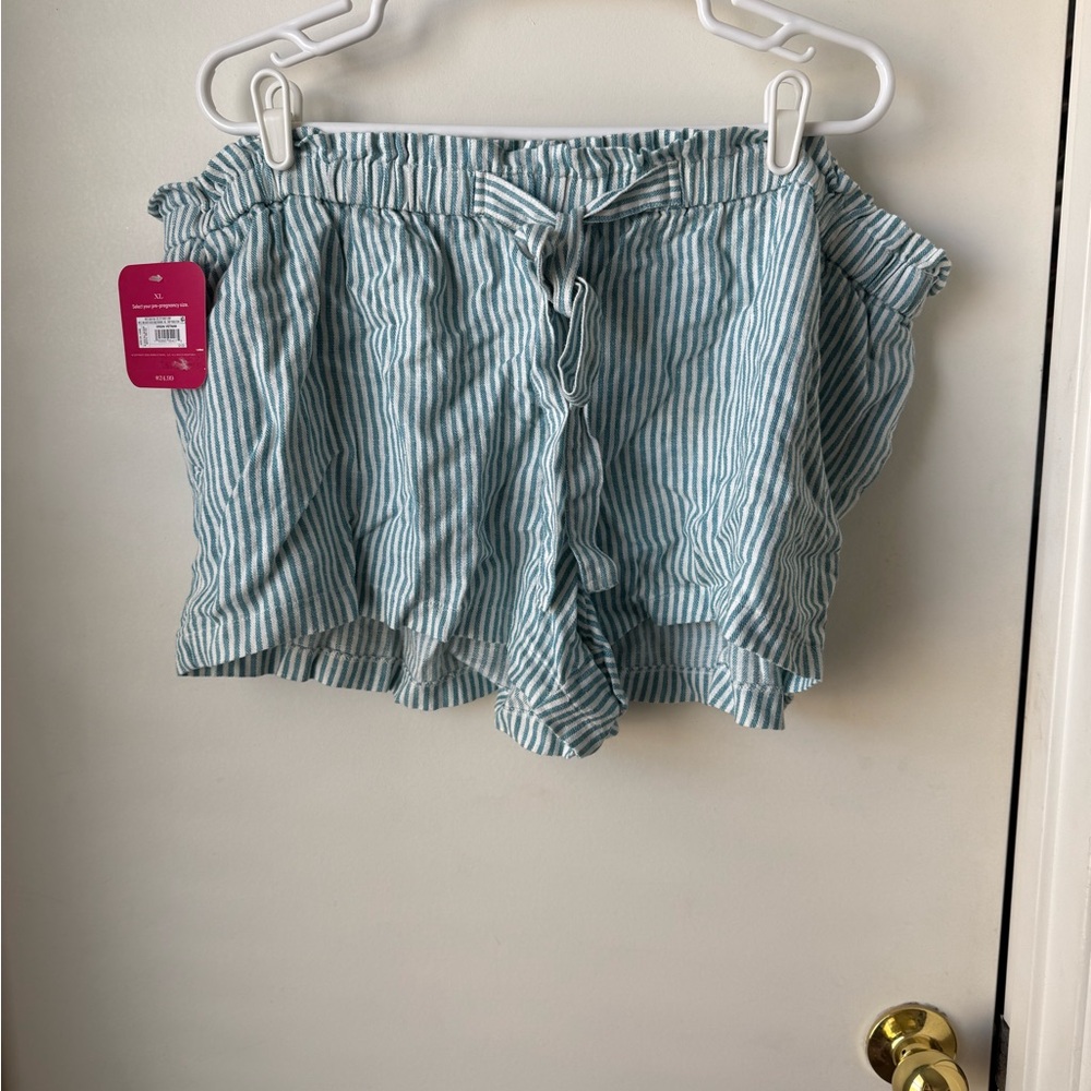 Striped Blue Women's Shorts